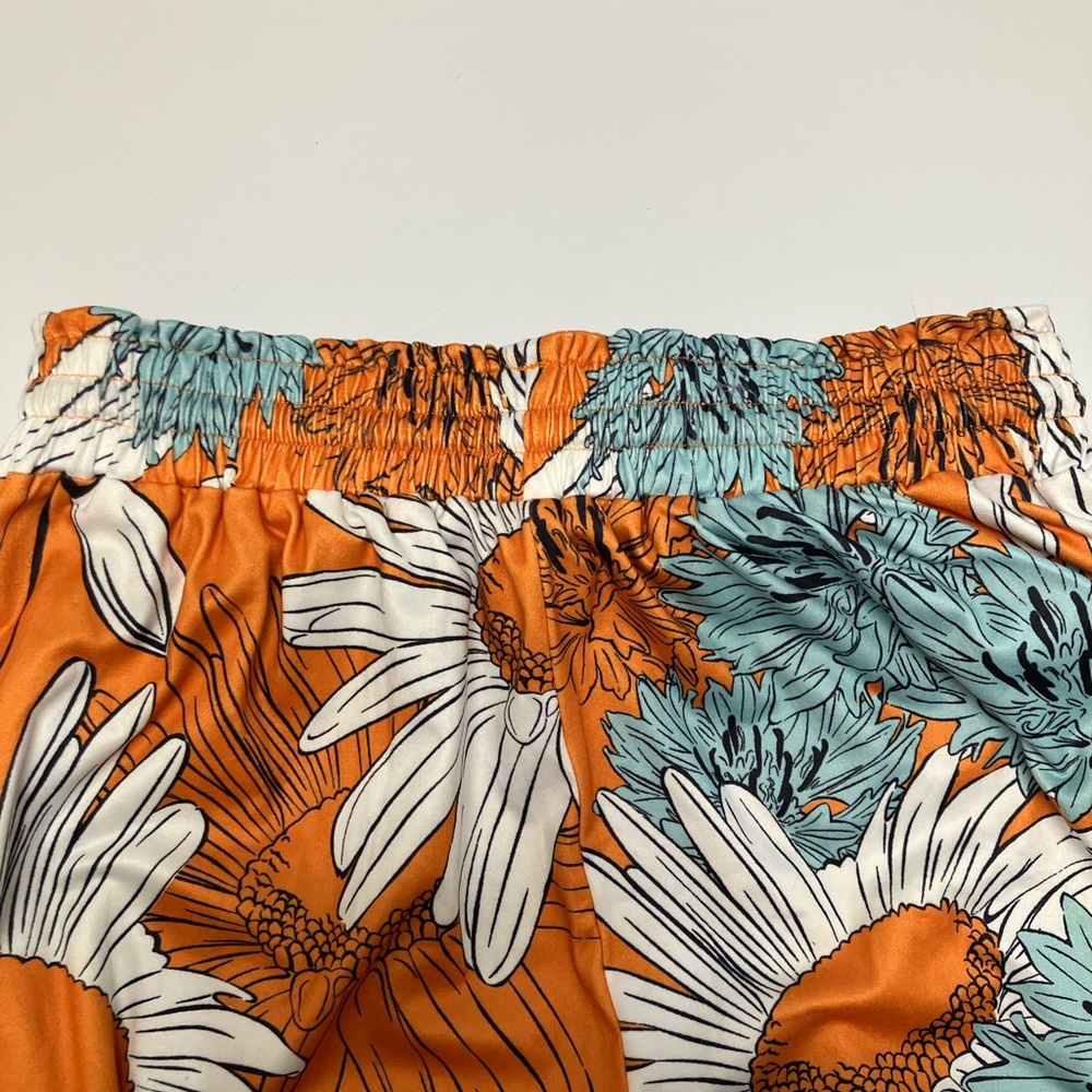Women's Palazzo Wide Legged Pants, Floral Pattern, Medium - Picture 8 of 9